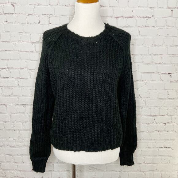 Wild Fable Ebony Black Knit Pullover Sweater XS - Picture 4 of 10